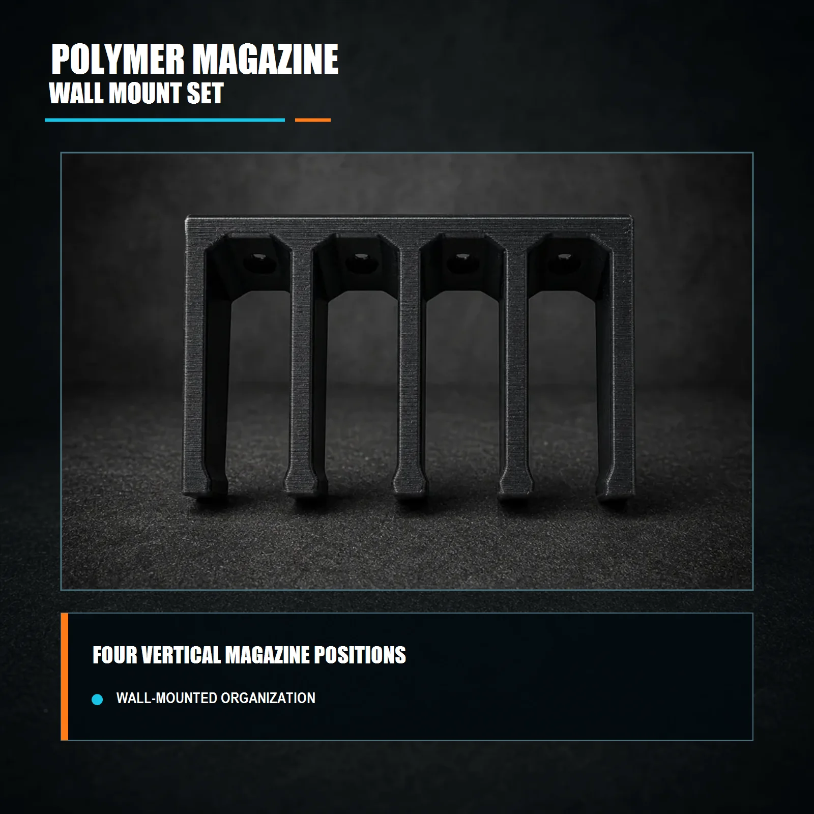 Polymer Magazine Wall Mount Set